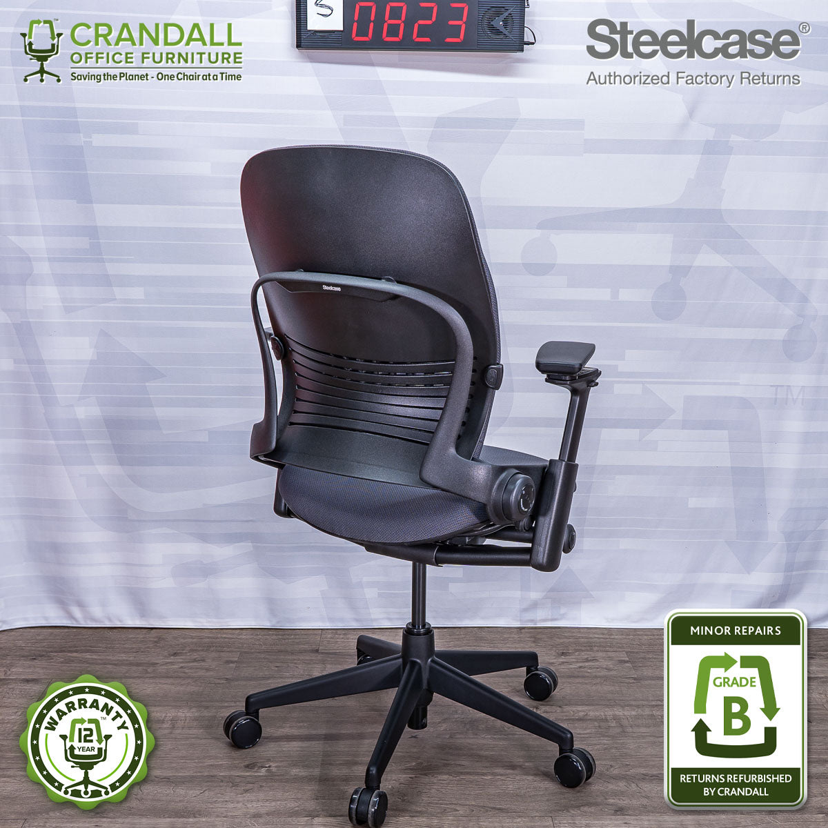 S-0823 - Steelcase V2 Leap - Grade A