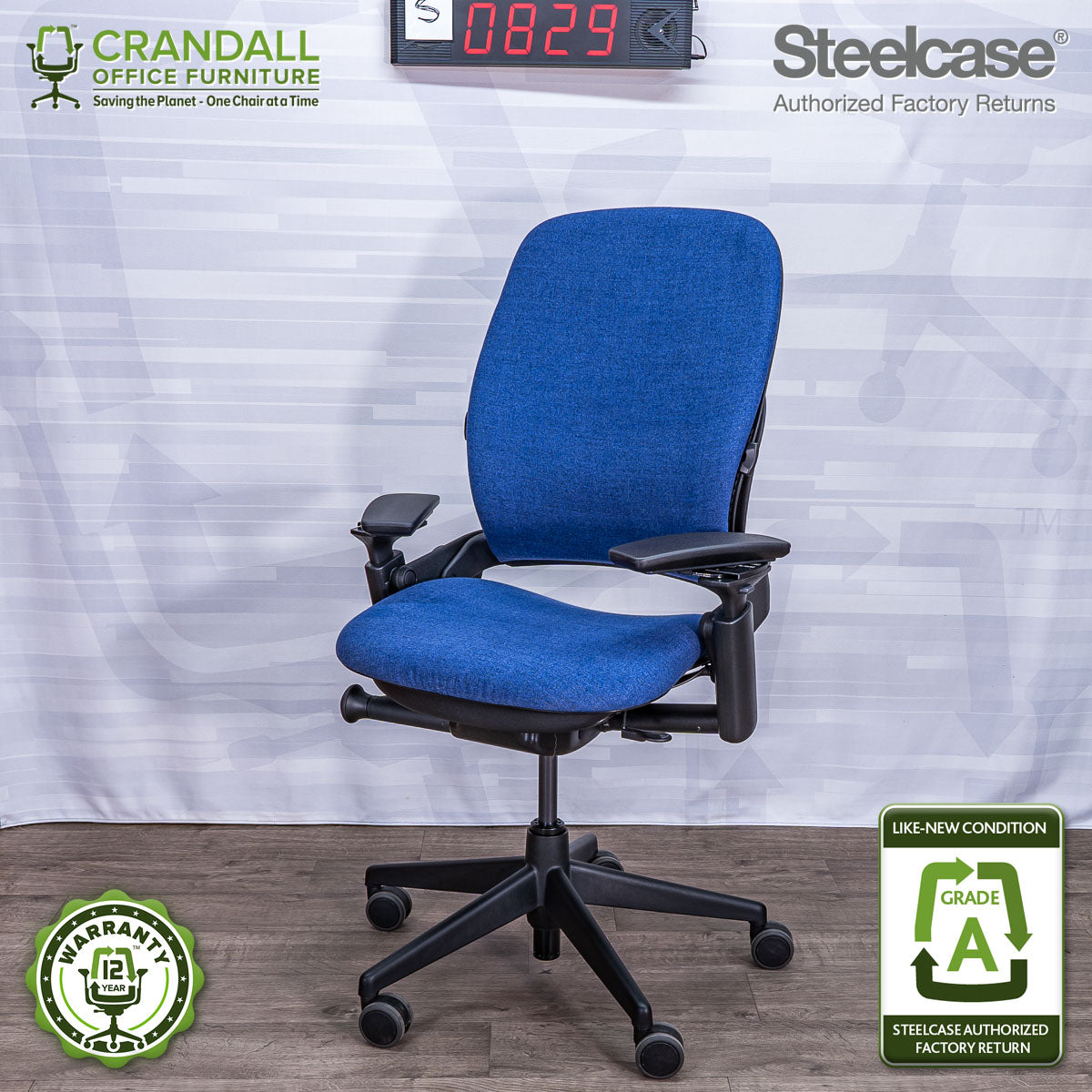 S-0829 - Steelcase V2 Leap - Grade A