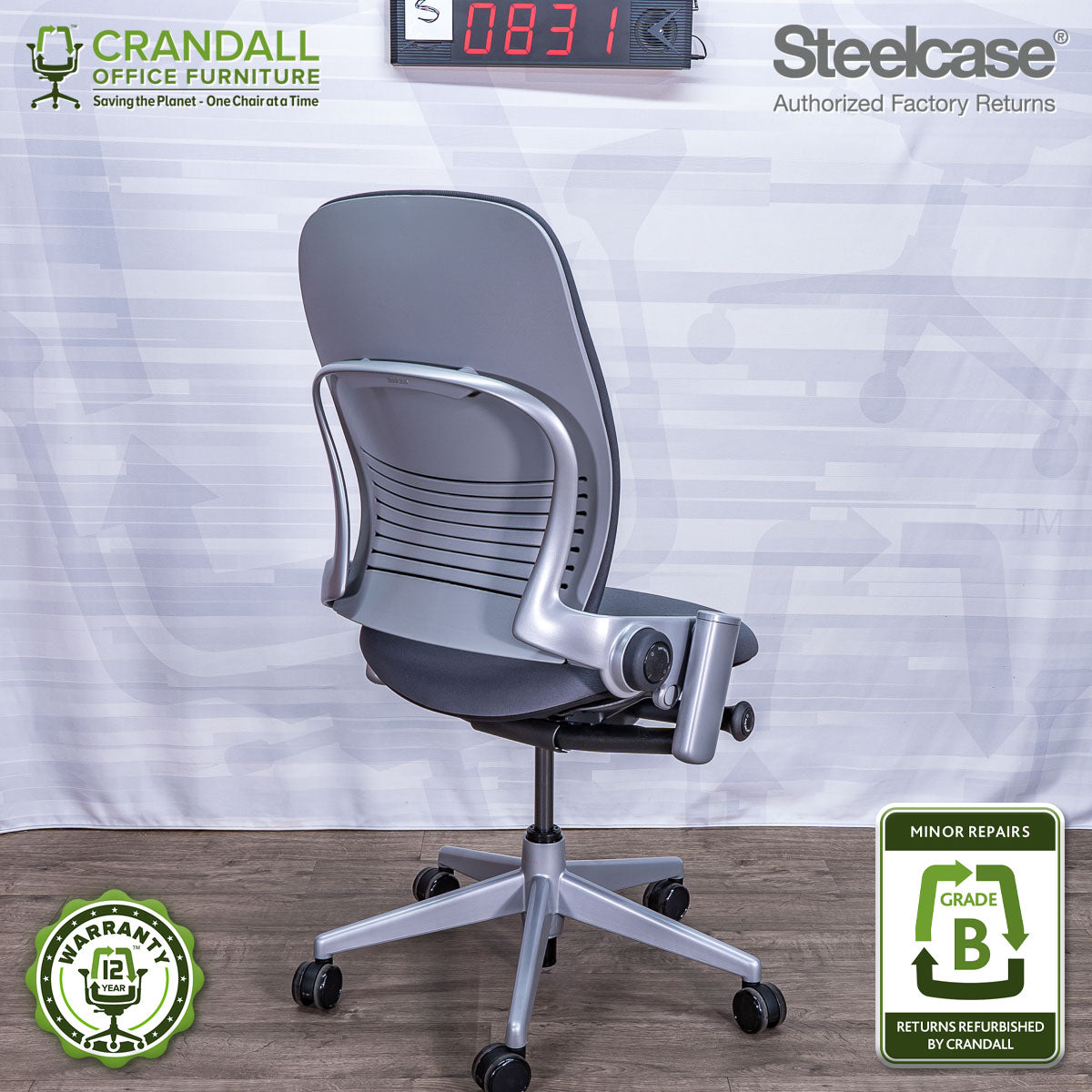 S-0831 - Steelcase V2 Leap - Grade A