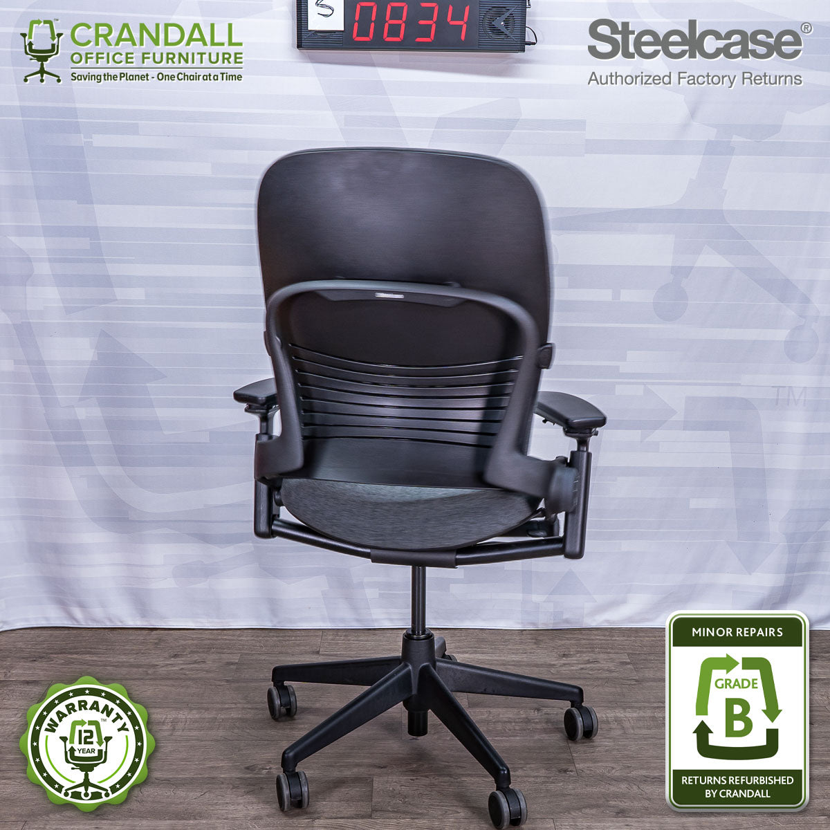 S-0834 - Steelcase V2 Leap - Grade A
