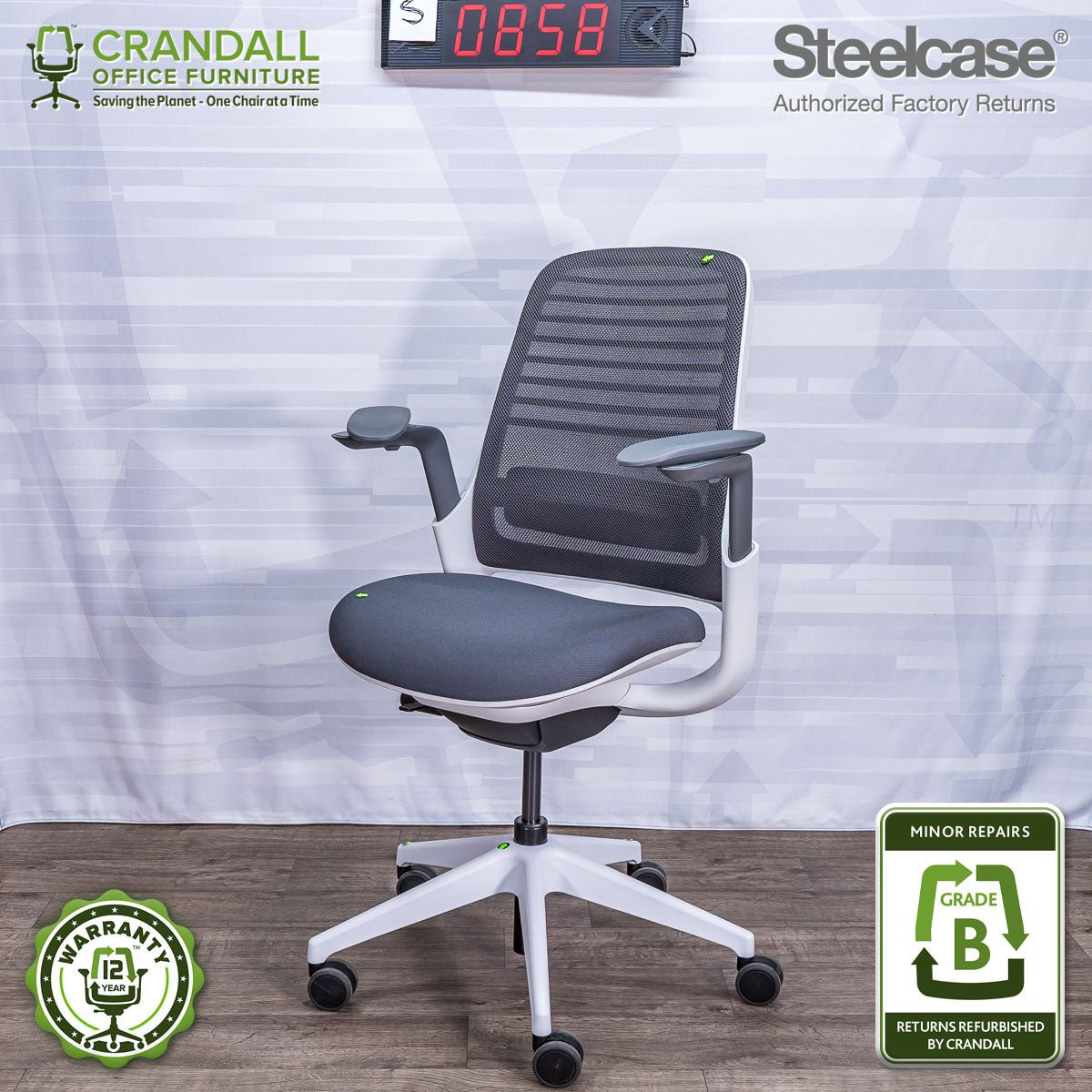 S-0858 - Steelcase Series 1 - Grade B