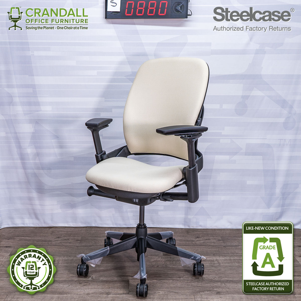 S-0880 - Steelcase V2 Leap - Grade A