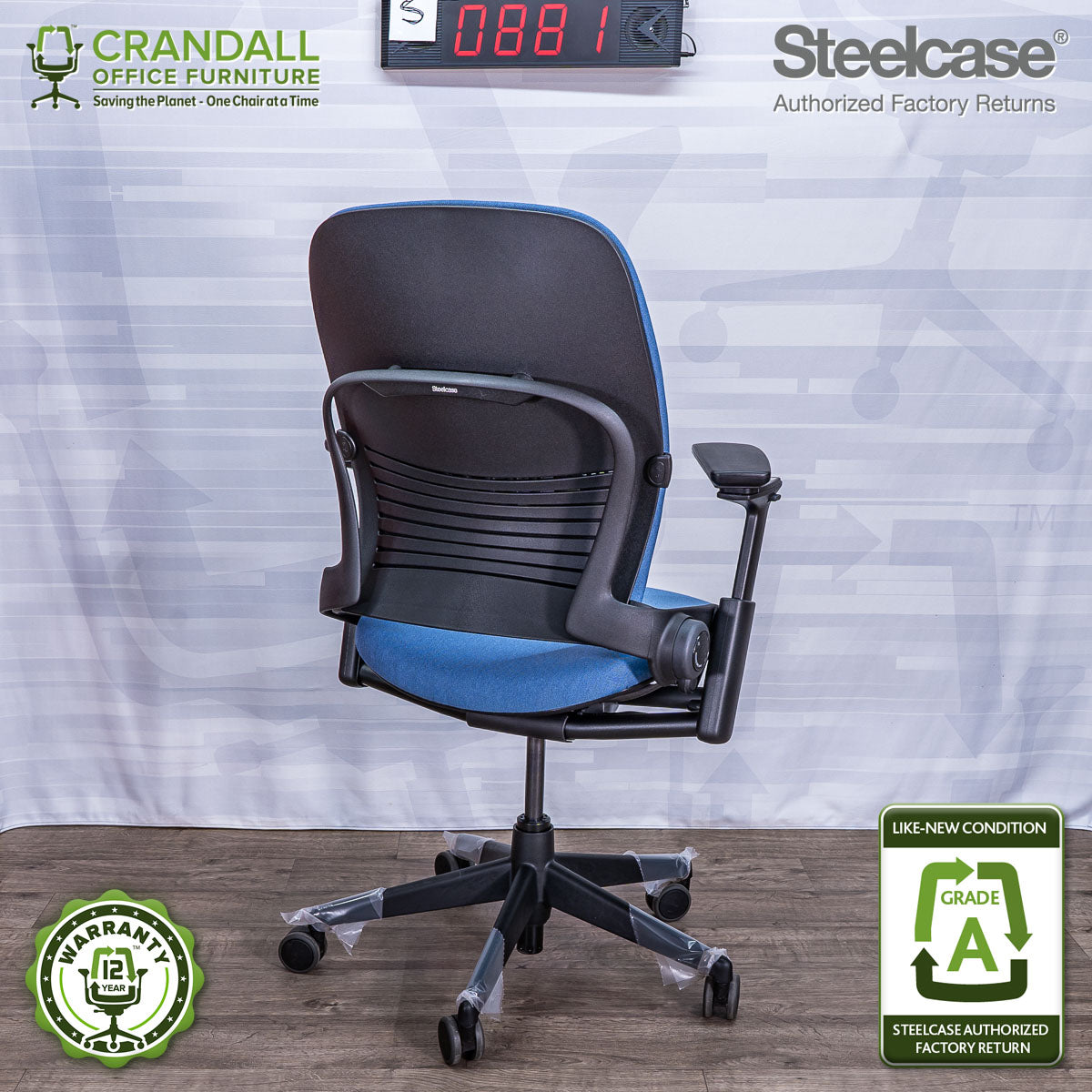 S-0881 - Steelcase V2 Leap - Grade A