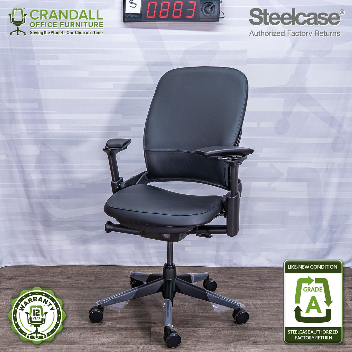 S-0883 - Steelcase V2 Leap - Grade A