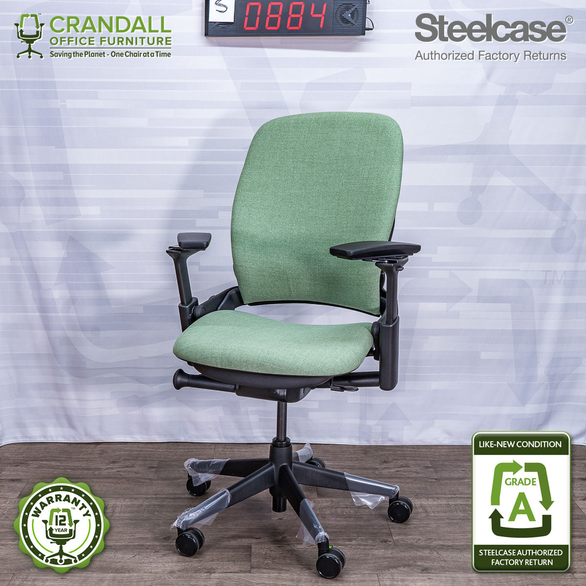 S-0884 - Steelcase V2 Leap - Grade A