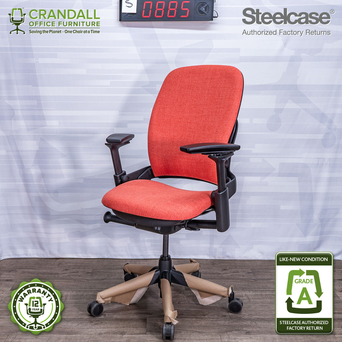 S-0885 - Steelcase V2 Leap - Grade A