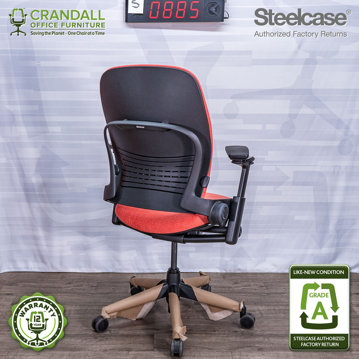 S-0885 - Steelcase V2 Leap - Grade A