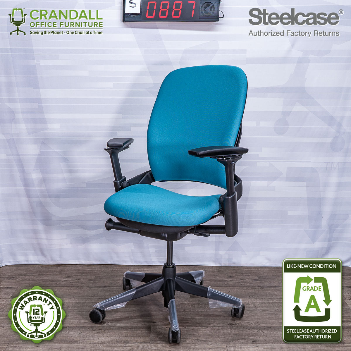 S-0887 - Steelcase V2 Leap - Grade A