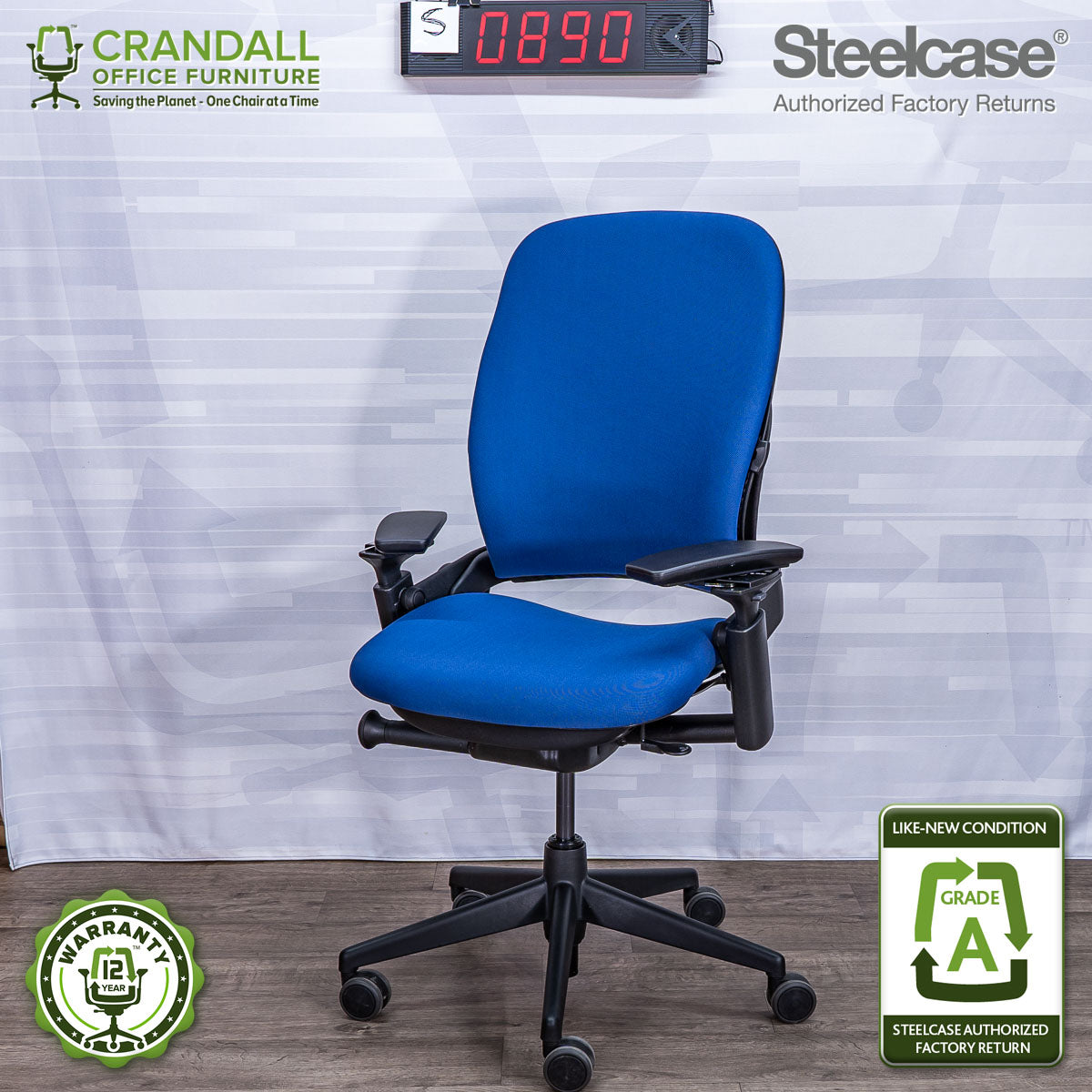 S-0890 - Steelcase V2 Leap - Grade A