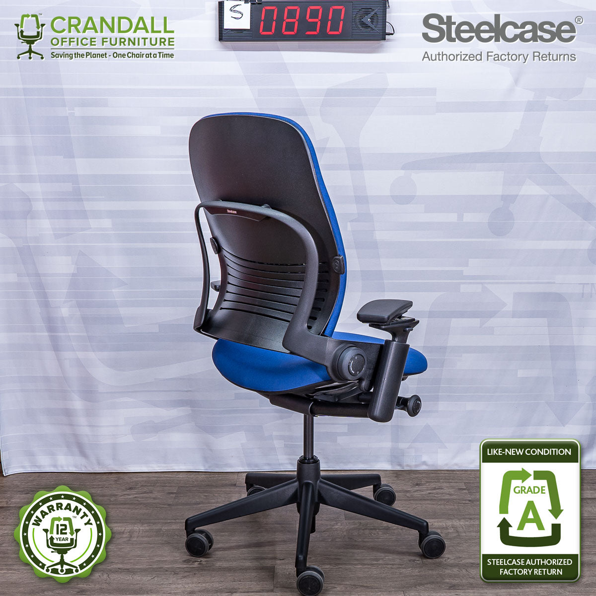 S-0890 - Steelcase V2 Leap - Grade A