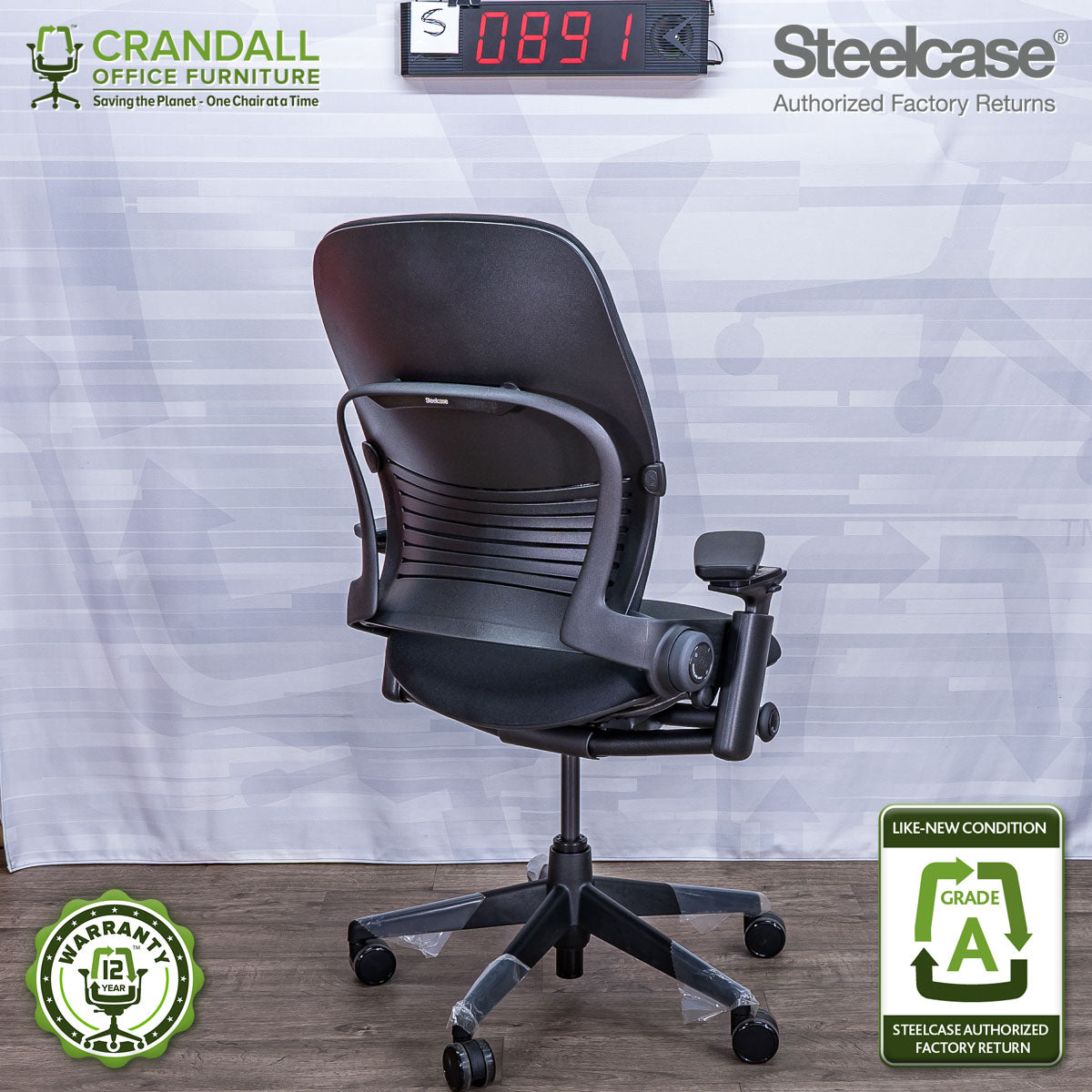 S-0891 - Steelcase V2 Leap - Grade A
