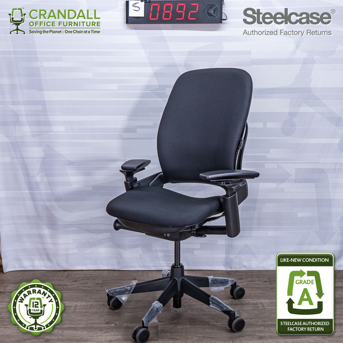S-0892 - Steelcase V2 Leap - Grade A