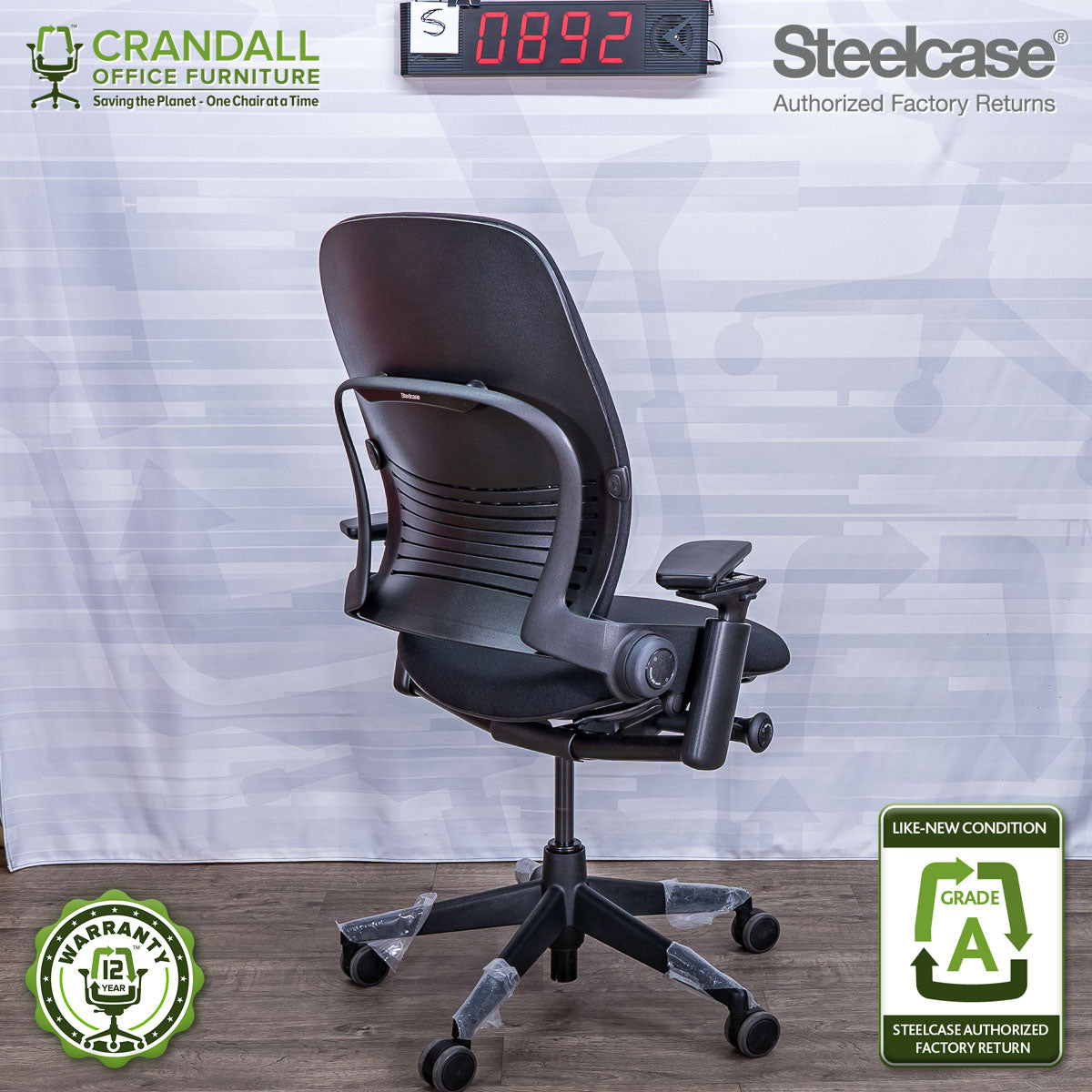 S-0892 - Steelcase V2 Leap - Grade A