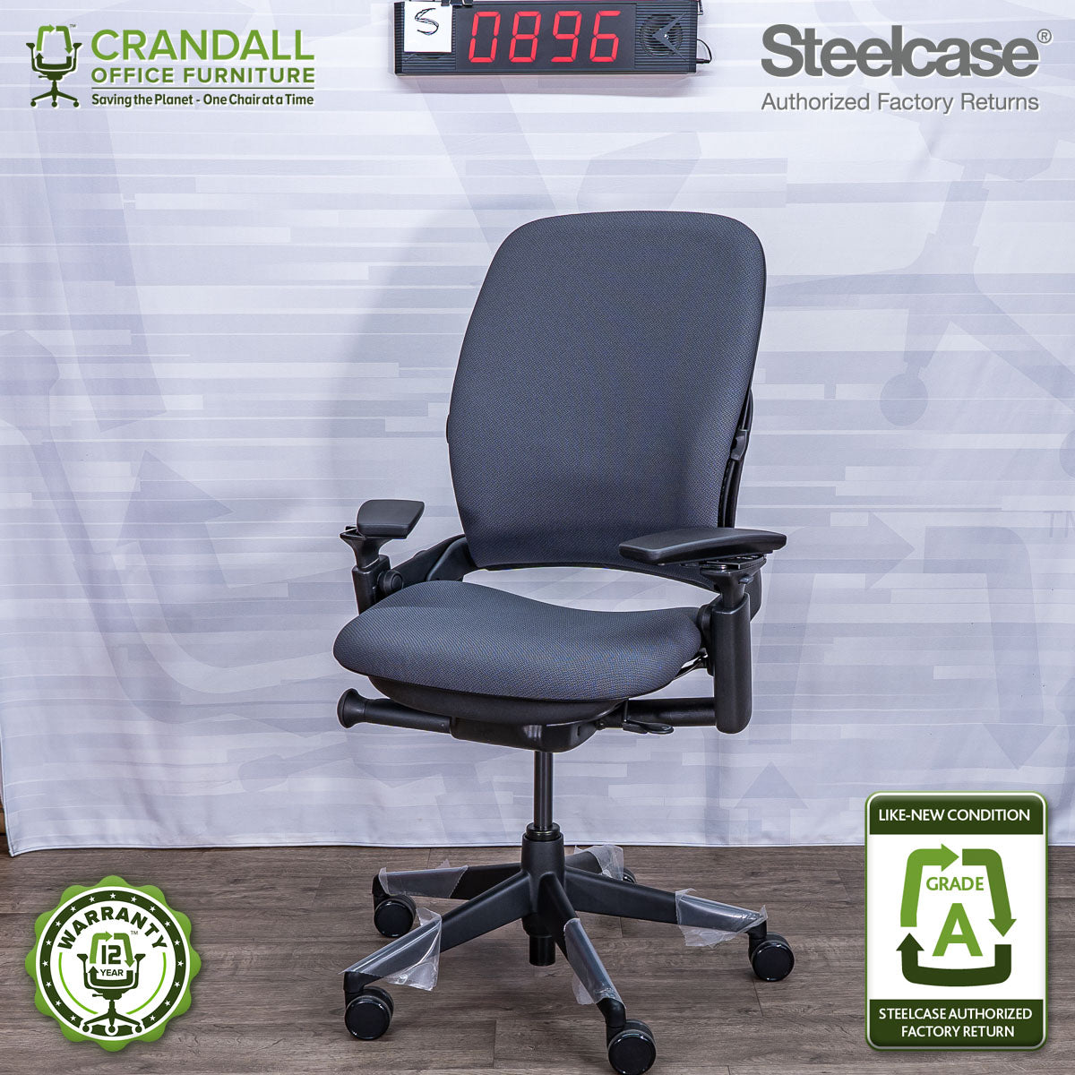 S-0896 - Steelcase V2 Leap - Grade A