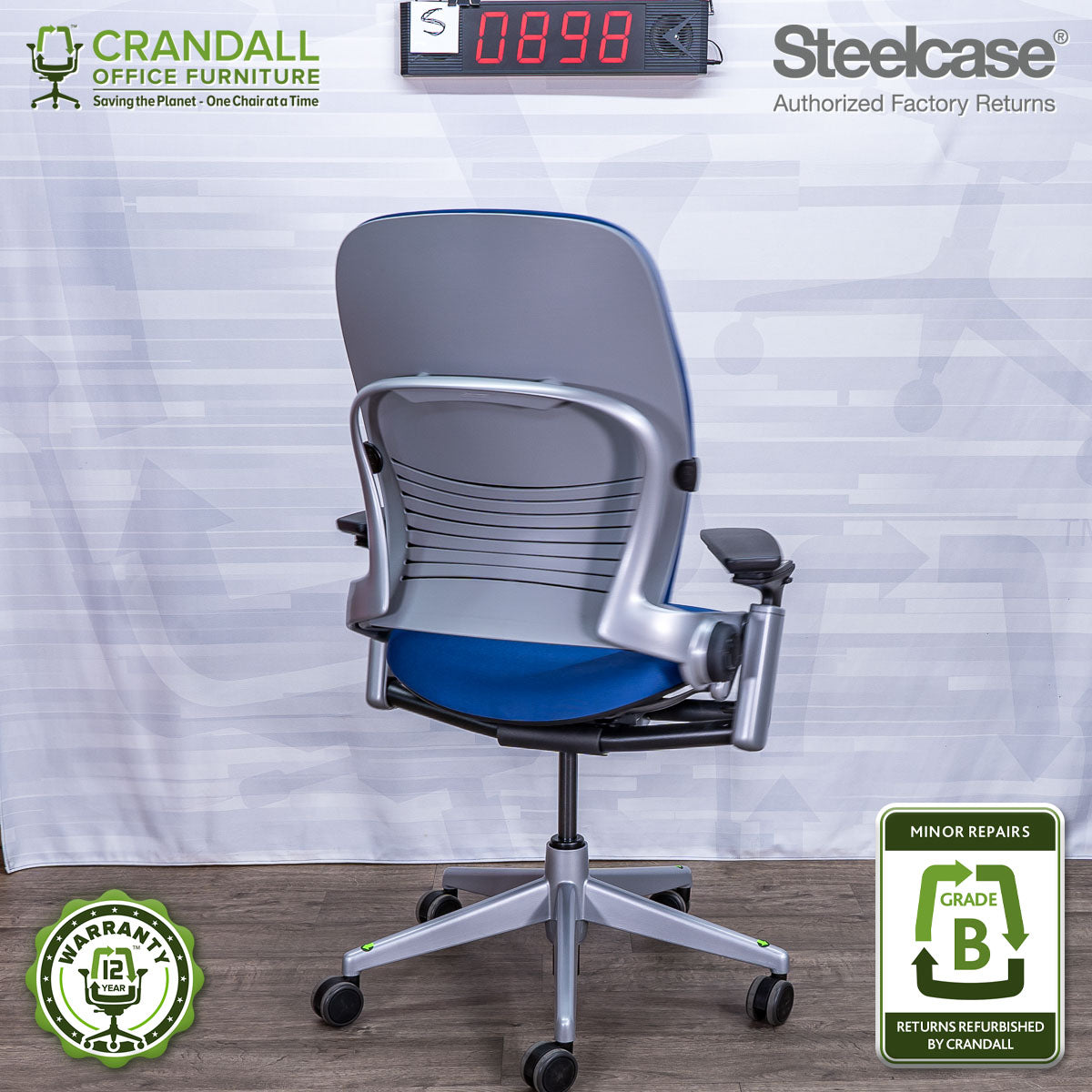 S-0898 - Steelcase V2 Leap - Grade B