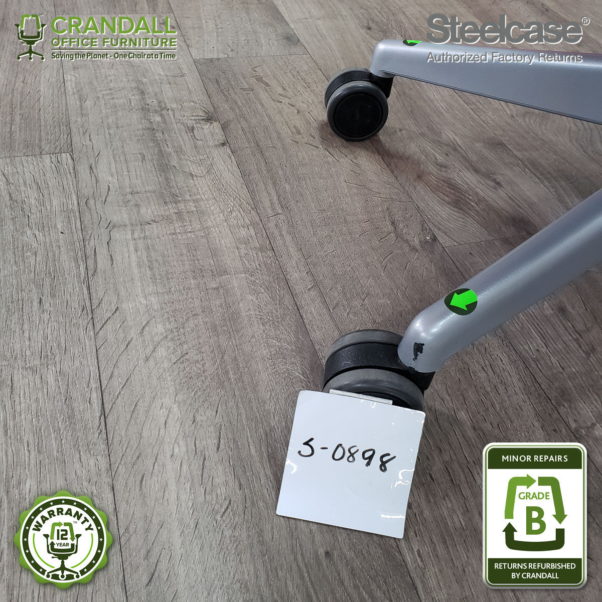 S-0898 - Steelcase V2 Leap - Grade B