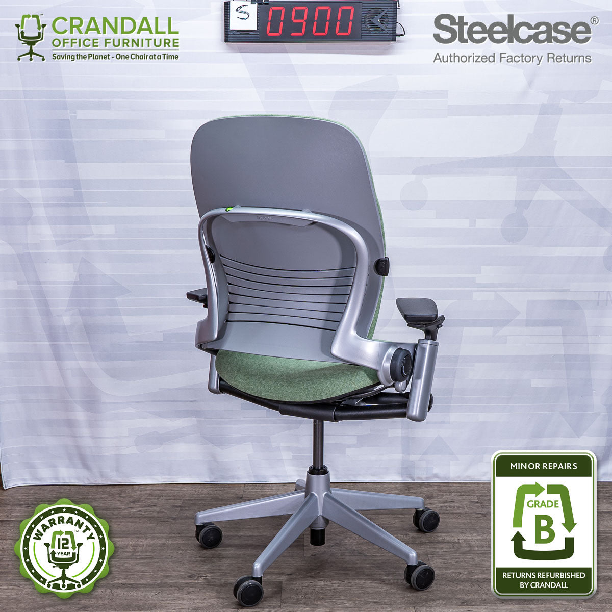 S-0900 - Steelcase V2 Leap - Grade B