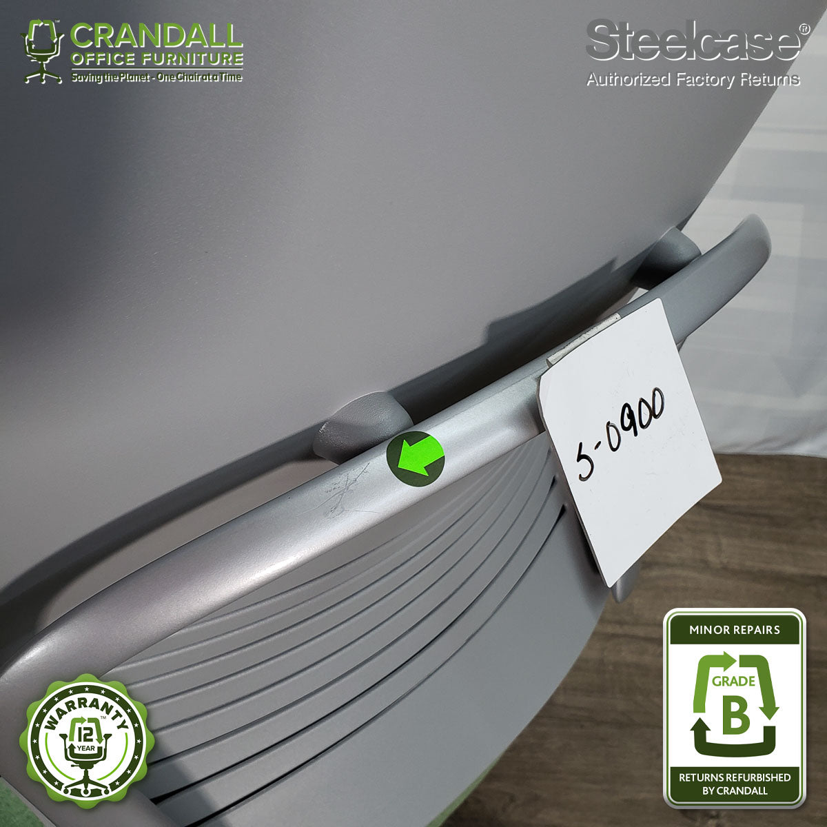 S-0900 - Steelcase V2 Leap - Grade B