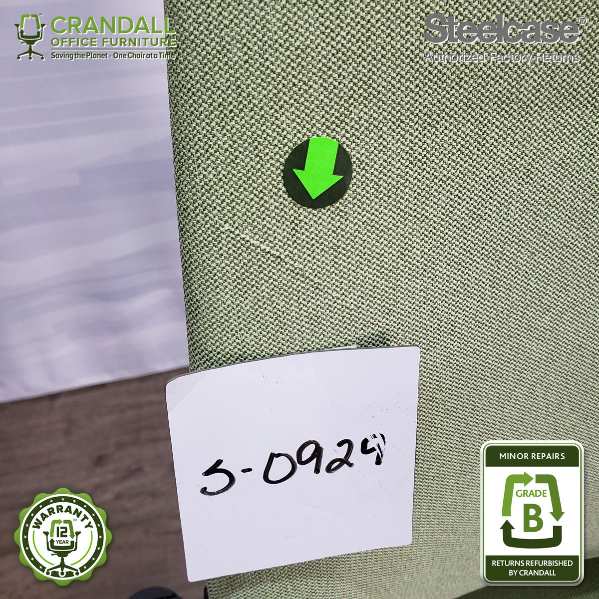 S-0929 - Steelcase Gesture with Headrest - Grade B