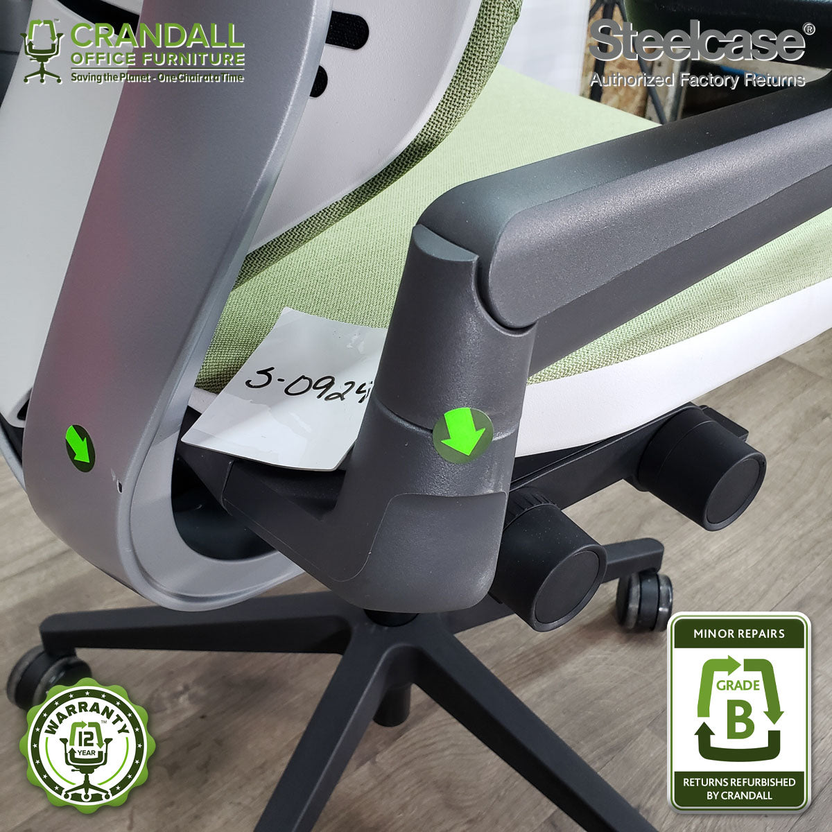 S-0929 - Steelcase Gesture with Headrest - Grade B