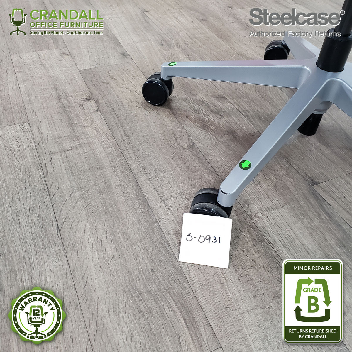 S-0931 - Steelcase Gesture with Headrest - Grade B