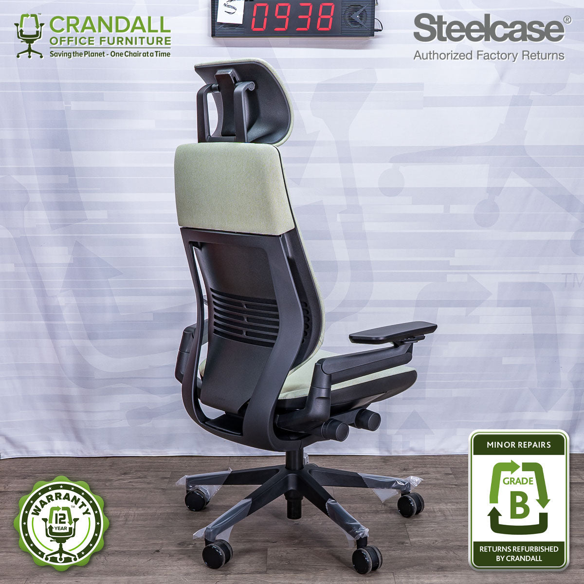 S-0938 - Steelcase Gesture with Headrest - Grade B