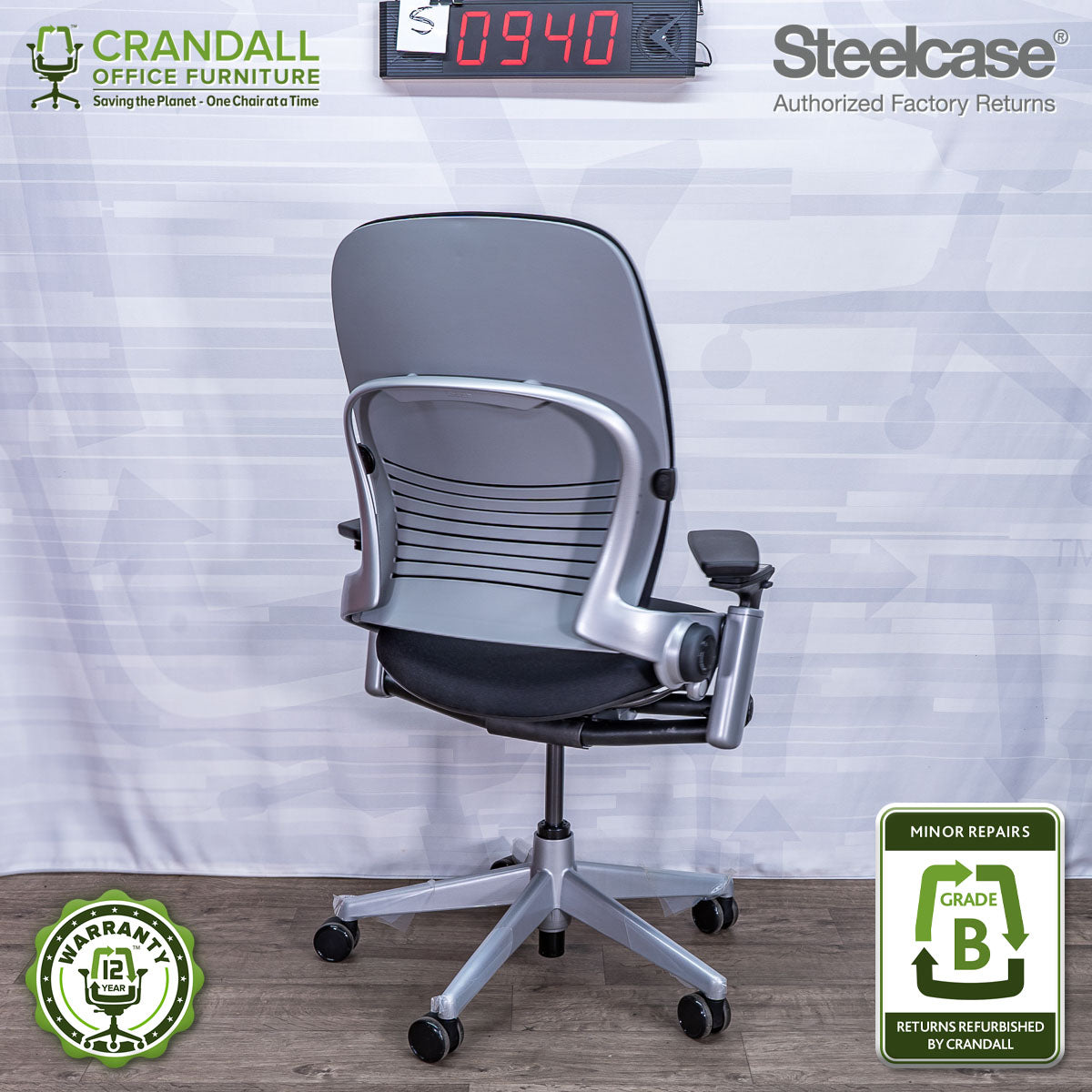 S-0940 - Steelcase V2 Leap - Grade A