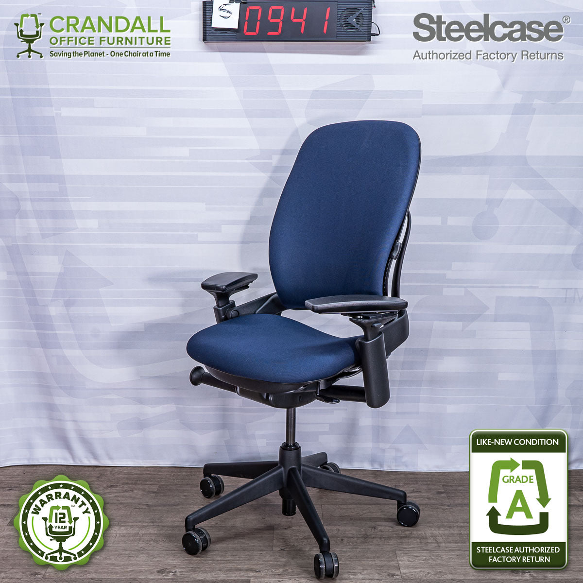 S-0941 - Steelcase V2 Leap - Grade A