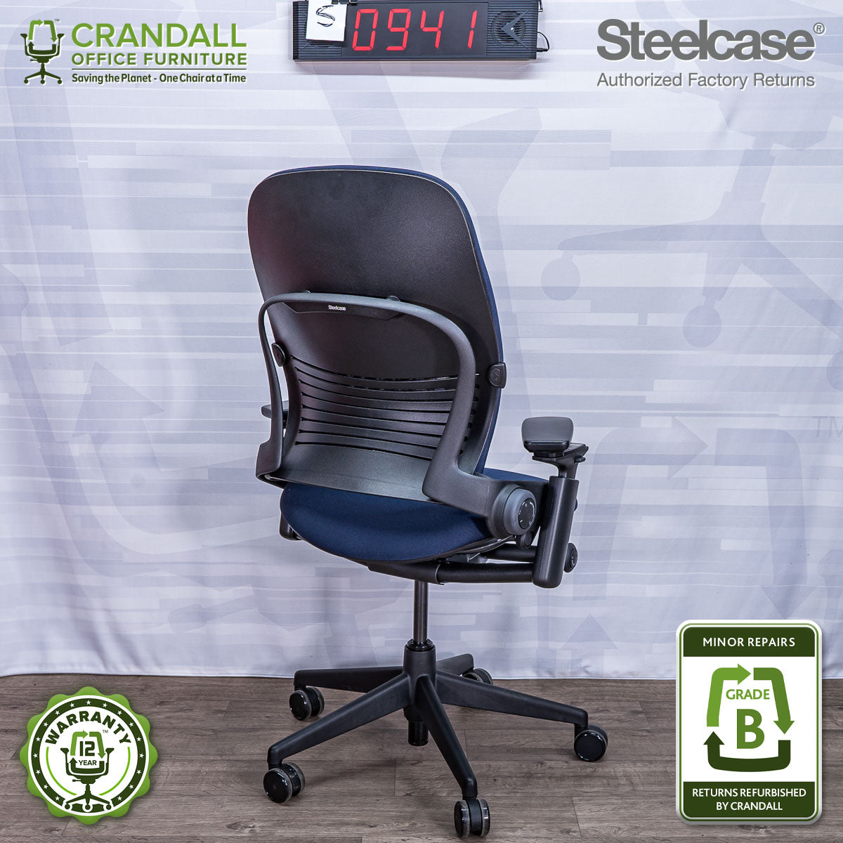 S-0941 - Steelcase V2 Leap - Grade A