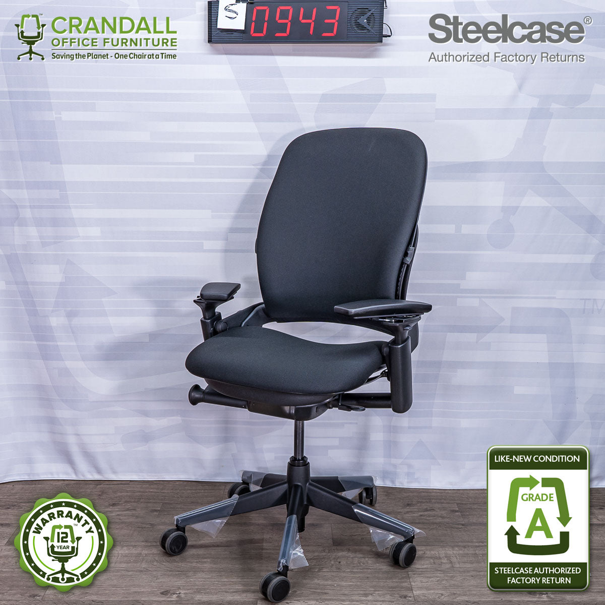 S-0943 - Steelcase V2 Leap - Grade A