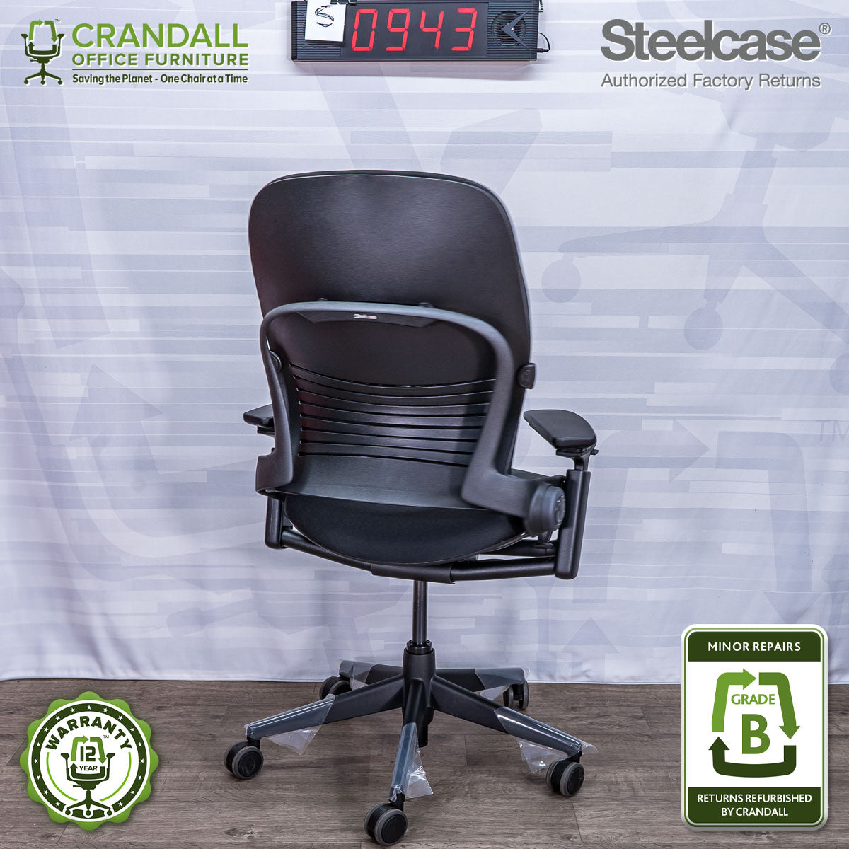 S-0943 - Steelcase V2 Leap - Grade A