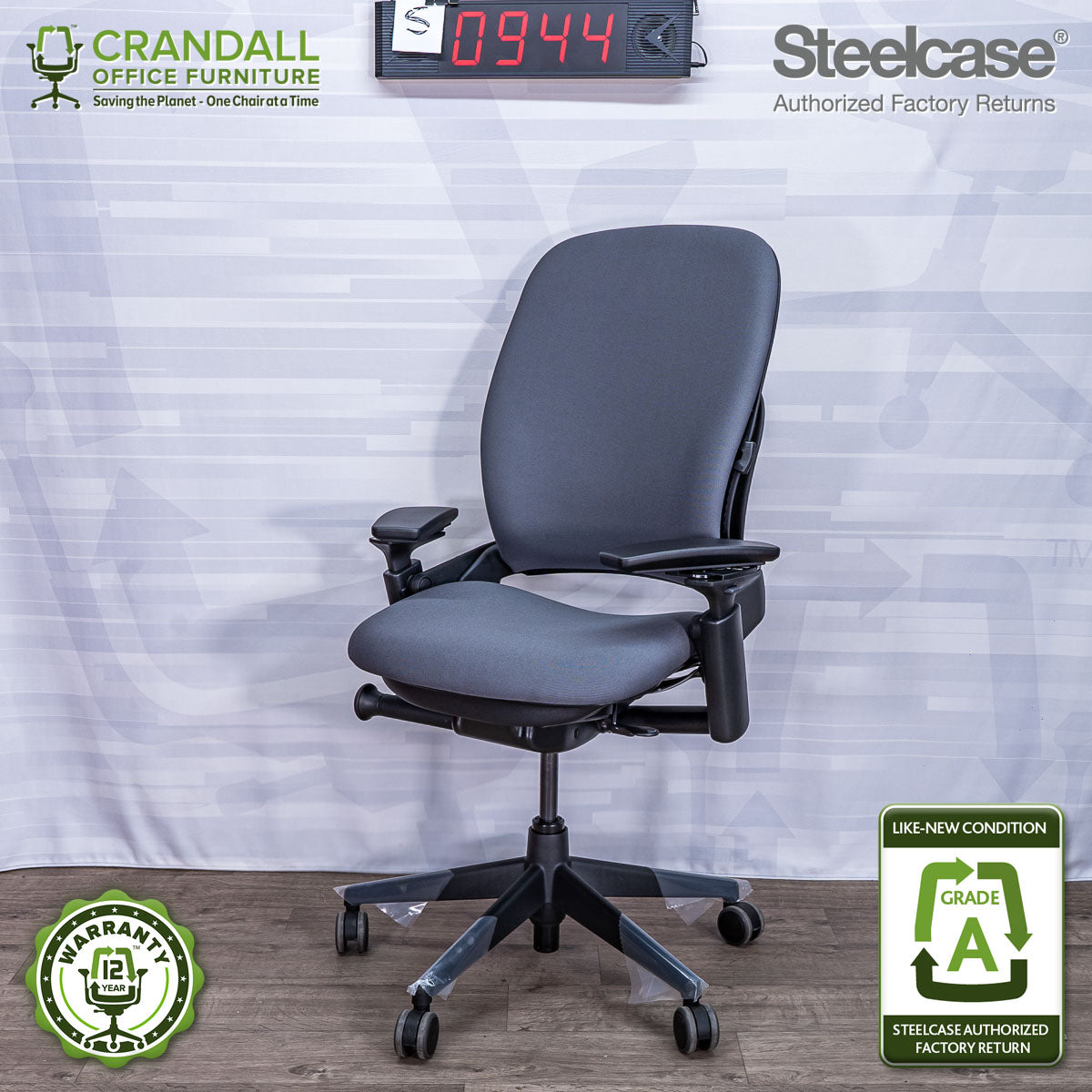 S-0944 - Steelcase V2 Leap - Grade A