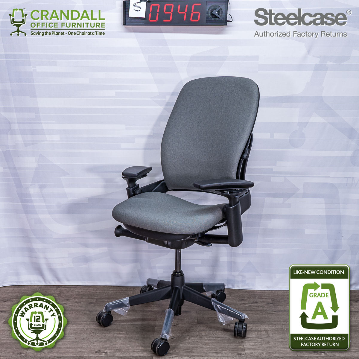 S-0946 - Steelcase V2 Leap - Grade A