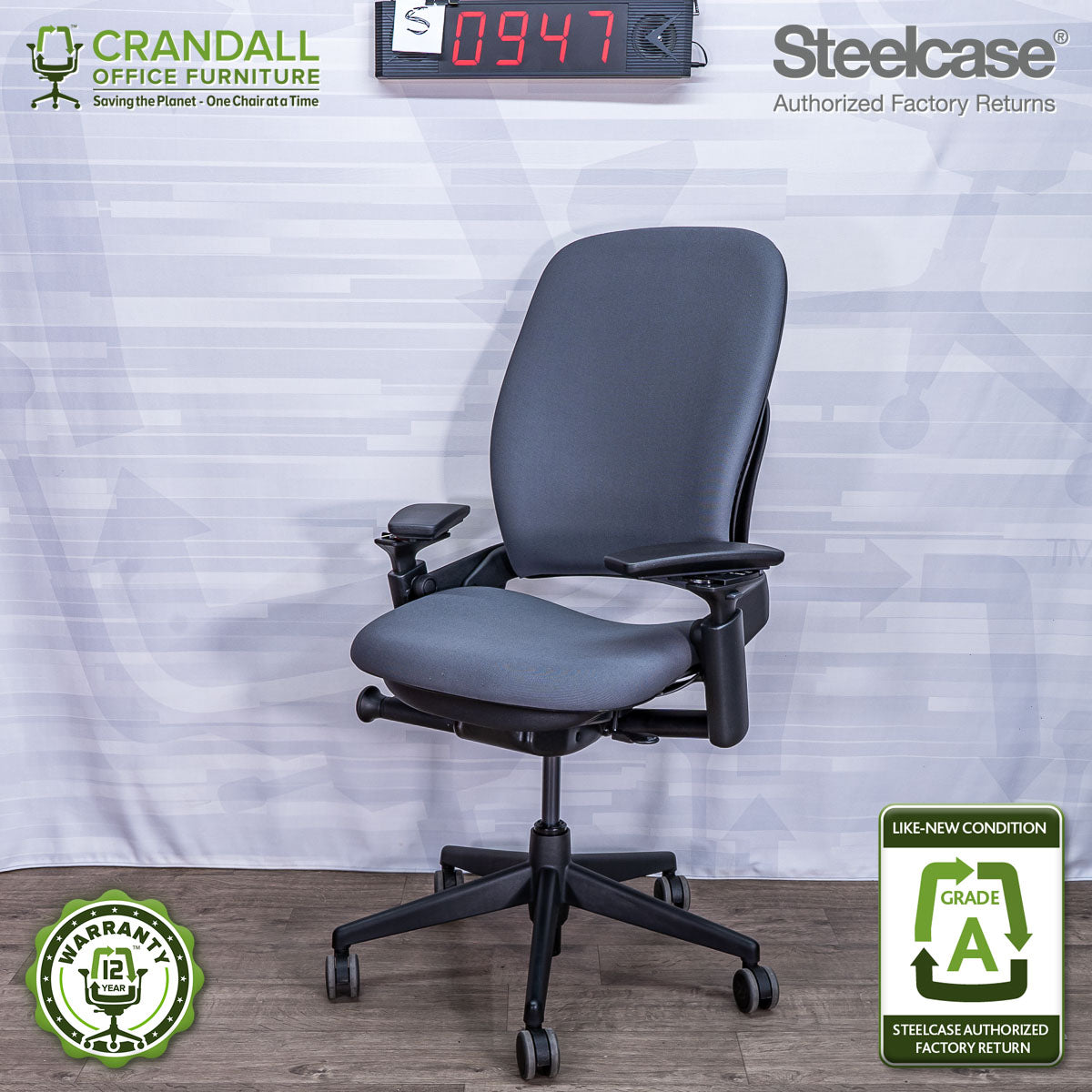 S-0947 - Steelcase V2 Leap - Grade A