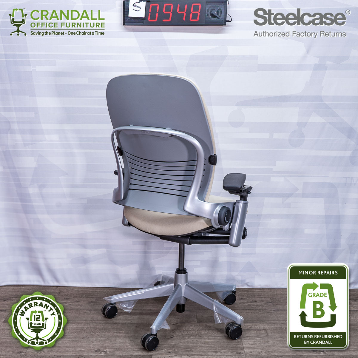 S-0948 - Steelcase V2 Leap - Grade A