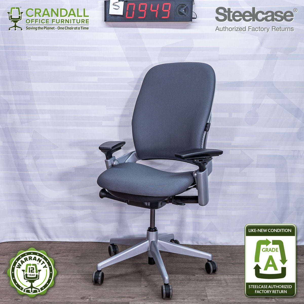 S-0949 - Steelcase V2 Leap - Grade A