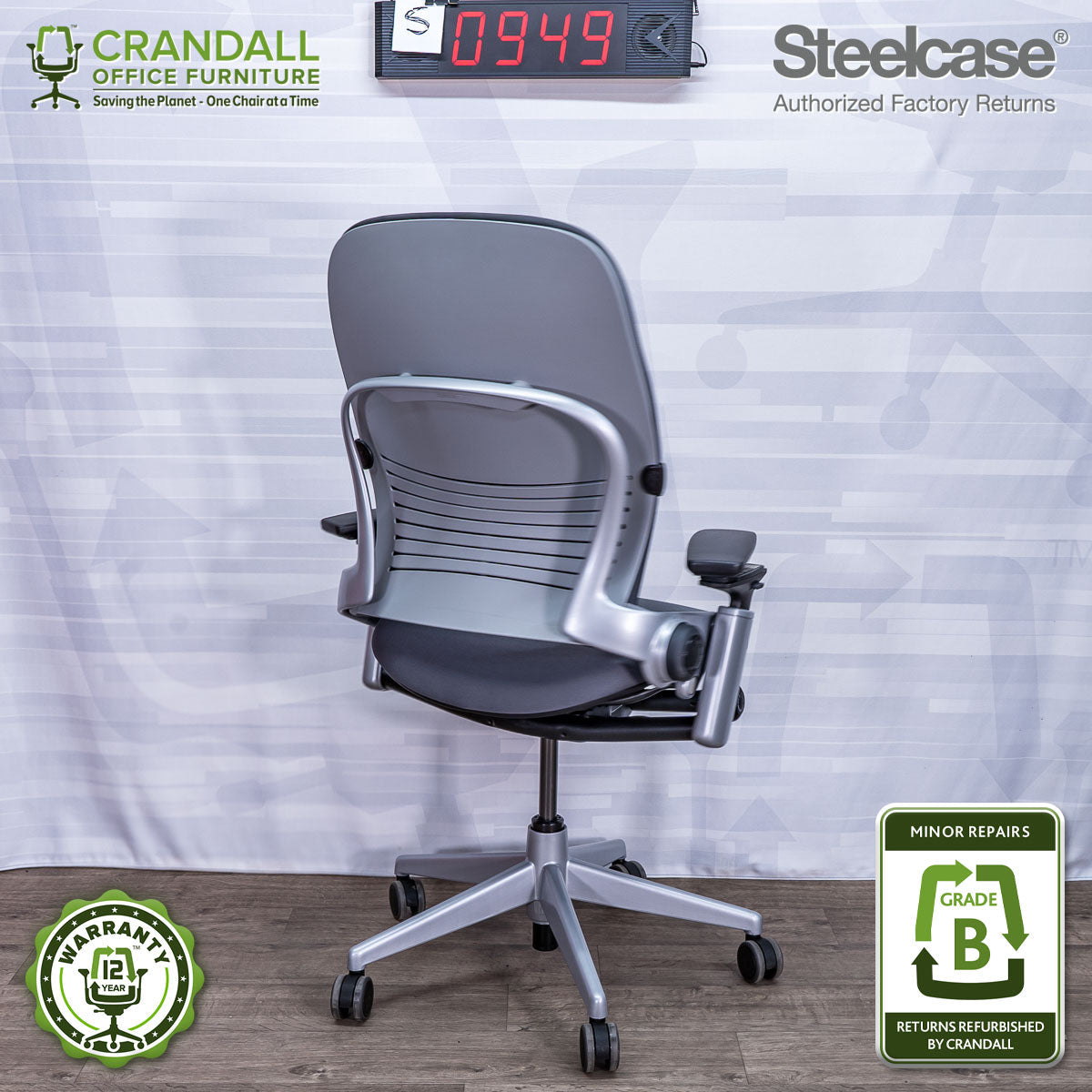 S-0949 - Steelcase V2 Leap - Grade A