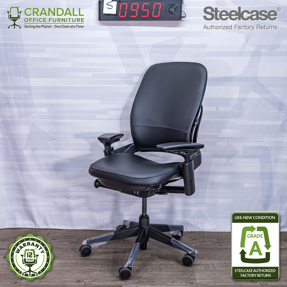 S-0950 - Steelcase V2 Leap - Grade A