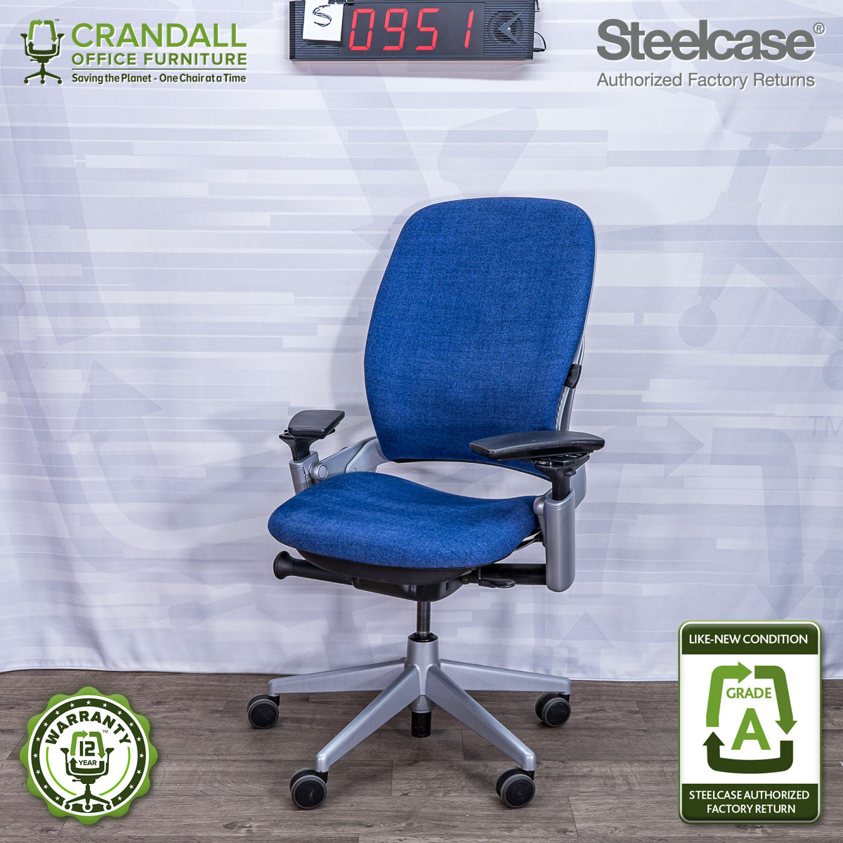 S-0951 - Steelcase V2 Leap - Grade A