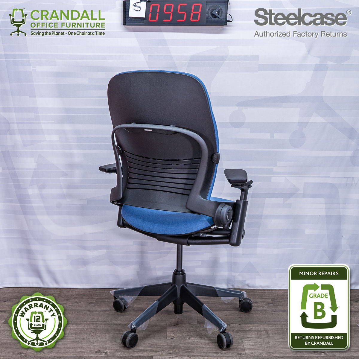 S-0958 - Steelcase V2 Leap - Grade A