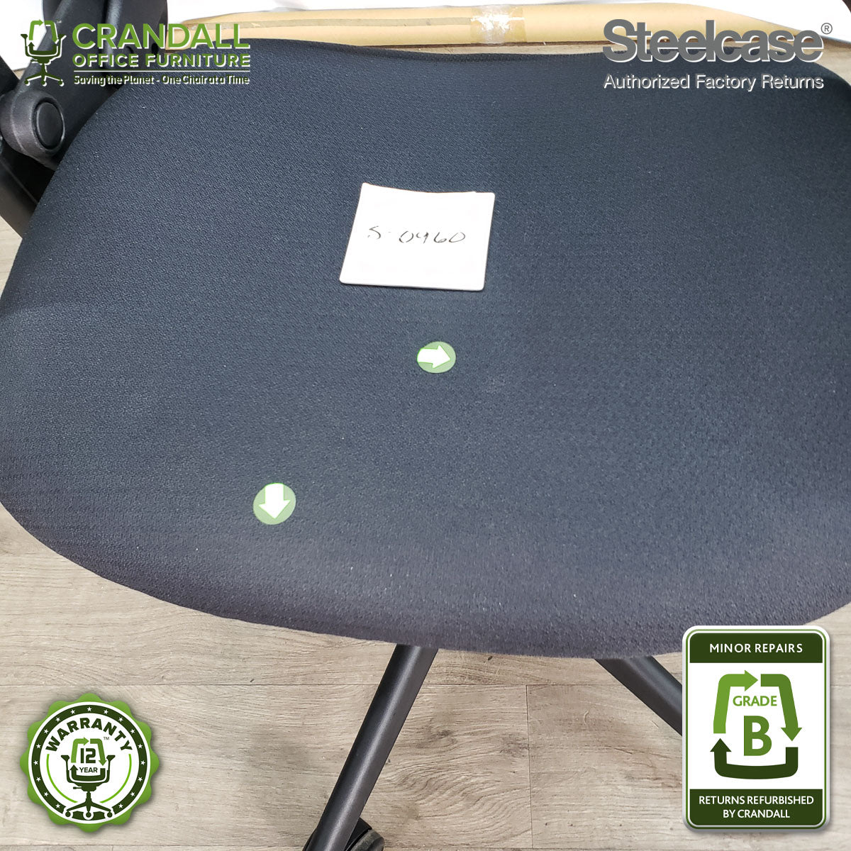 S-0960 - Steelcase V2 Leap - Grade B