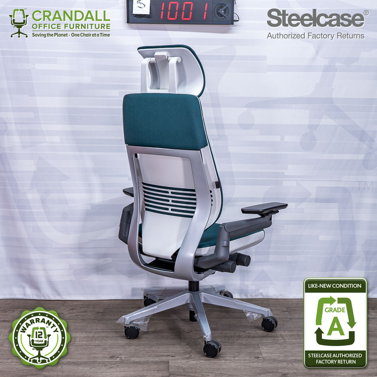 S-1001 - Steelcase Gesture with Headrest - Grade A