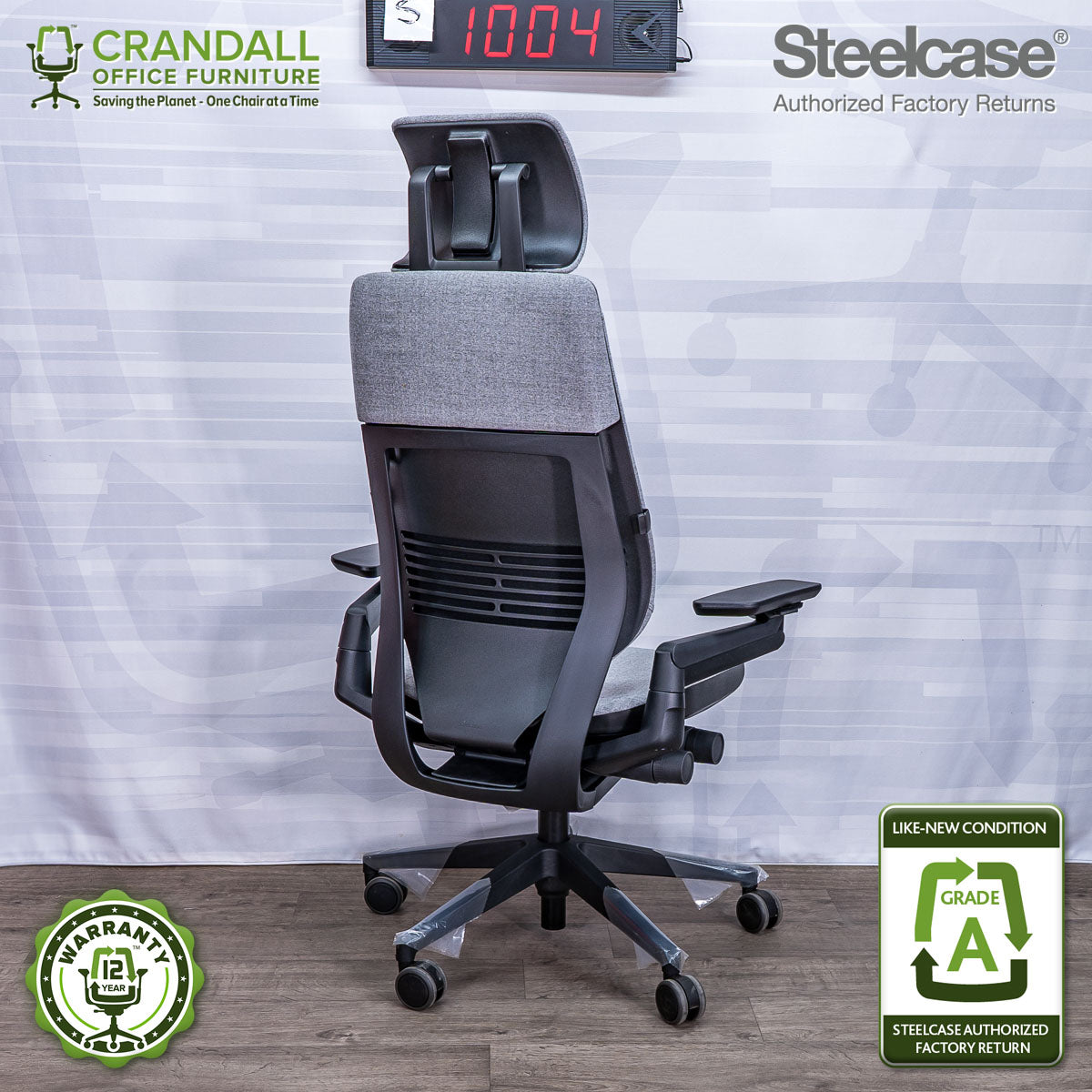 S-1004 - Steelcase Gesture with Headrest - Grade A