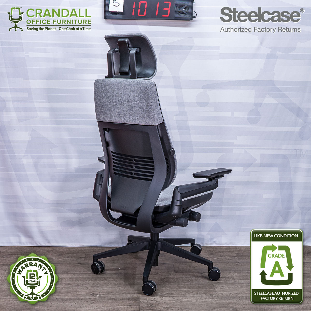 S-1013 - Steelcase Gesture with Headrest - Grade A