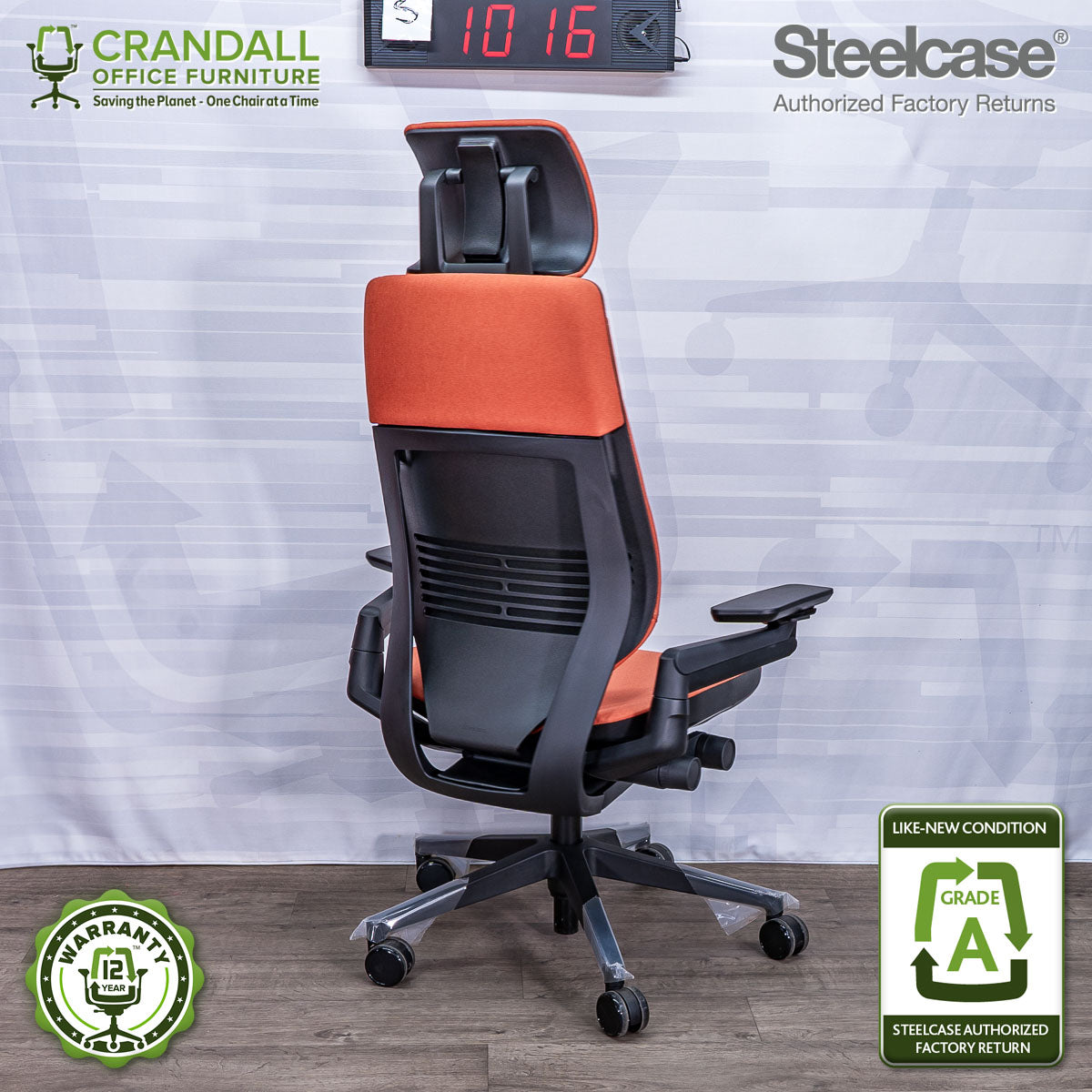 S-1016 - Steelcase Gesture with Headrest - Grade A