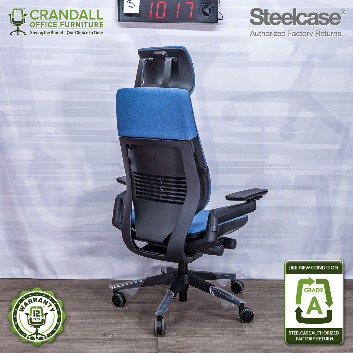 S-1017 - Steelcase Gesture with Headrest - Grade A