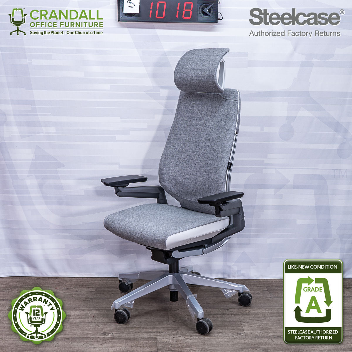 S-1018 - Steelcase Gesture with Headrest - Grade A