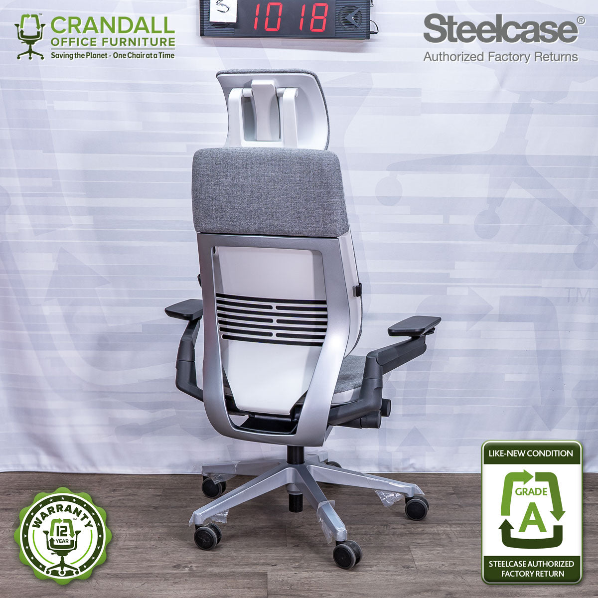 S-1018 - Steelcase Gesture with Headrest - Grade A