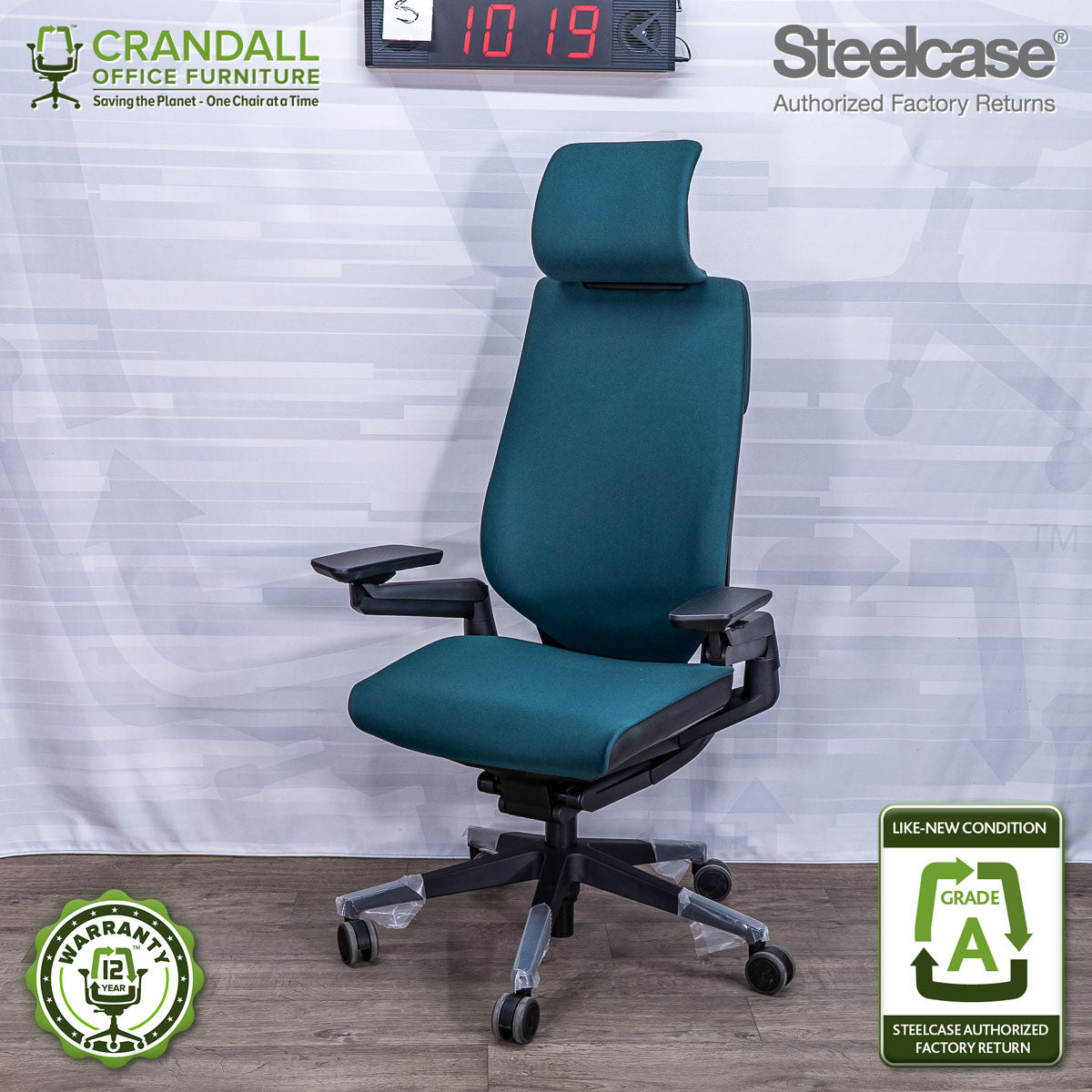 S-1019 - Steelcase Gesture with Headrest - Grade A