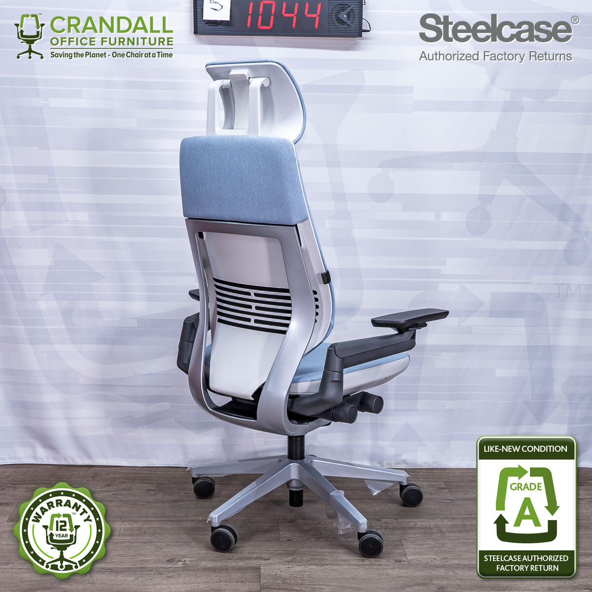 S-1044 - Steelcase Gesture with Headrest - Grade A